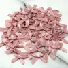 Lazo de Cinta de Satén Rosa Fresco 4*4cm Flor de Lazo de Satén de Poliéster Manualidades DIY Decoración para Coser Ropa