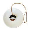 Collar con clip para gafas de muñeca de gato divertido y lindo para mujer, cadena para clavícula de estilo dulce y lindo, accesorio moderno, casual, versátil