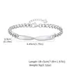 Pulseira de Casal Mobius Aço Titânio Infinito Aço Inoxidável Pulseira DIY Gravação Personalizada de Nome Presente de Dia dos Namorados