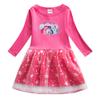 Vestido infantil de manga comprida roupas de outono 2022 Primavera e Outono novo estilo western infantil saia bebê doce vestido de princesa Primavera