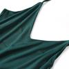 Sling de Seda Tricotado Camisolas Femininas Sem Manga Saia Comprimento Médio Sexy Verão Saia de Forro Base Saia Feminina Fina