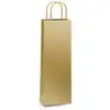 Bolsa para Garrafa Lamin.Dourada Bolsa 35X13X8Cm