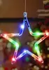 Luz de ventosa para janela de decoração de árvore de Natal LED, estrela polar, Papai Noel, boneco de neve, sino, best-seller transfronteiriço, atmosfera festiva