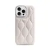 Adequado para Capa de Celular Iphone16 Apple 15 14 Promax Jaqueta Puffer 12 Cor Pura Couro PU Capa Protetora