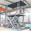 Plataforma Elevatória de Carros Tesoura Dupla Elevatória Elevador Hidráulico Fixo de Garagem Vaga de Estacionamento Escondida Residencial