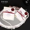 Caixa de doces de casamento com textura de luxo leve estilo Ins 2026 Lembrancinhas de festa de casamento caixa vazia selo de cera caixa de doces de casamento de alta qualidade