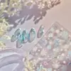 Tomoni&No Te Pierdas Pegatinas para Uñas con Brillo Estilo Lujo Accesible de Invierno Pegatinas para Uñas Joyería de Copo de Nieve Grande de Gama Alta