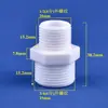 Conector Reductor Adaptador de Rosca Macho de Plástico Pom Roscado/Parcheado de 1/2 Pulgada/3/4 Pulgada/ 1 Pulgada