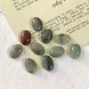 Pedra Semi-Preciosa de Ágata de Cristal Vendida Quente Transfronteiriça Cabochão Oval 10*14mm Pedra Solta para Inlay DIY em Joias
