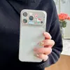 Película para Lente de Dibujo Animado de Gatito con Purpurina Plateada Adecuada para Teléfono Móvil Apple 17Promax/17Pro Película para Lente