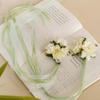 Accesorios para el cabello de flores de seda estilo Han antiguo, flor, cinta larga, pequeña princesa, combinable, dulce y fresco, tocado para niños