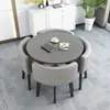 Juego Simple de Mesa y Sillas para Recepción, Mesa de Negociación, Mesa y Sillas para Recepción de Tienda de Uso Comercial, Mesa Redonda Pequeña para Oficina y Ocio