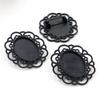 Gema del tiempo (18 x 25 mm, diámetro interior, 7 g), broche de aleación, base para colgante, accesorios de joyería DIY