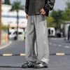 Pantalones de Trabajo de Marca Americana de Moda Talla Grande para Hombre Primavera y Otoño Sueltos Rectos Casuales Pantalones Largos de Pierna Ancha de Moda para Hombre