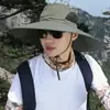 Sombrero de vaquero occidental, sombrero de pescador para mujer, para escalada de montaña, protector solar, para acampar al aire libre, parasol, sombrero de pesca de montaña para hombre.