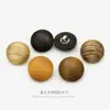 Botones Decorativos de Madera y Metal con Forma de Hongo Amarillo para Suéteres, Cárdigans, Camisas y Chaquetas de Punto, Diseño de Doble Botón
