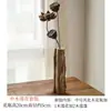 Estilo Wabi-Sabi Tronco de Árvore Zen Madeira Desgastada Ornamento Salão de Jogos Mesa de Chá Flor Seca Paisagismo Arranjo de Flores Decoração de Madeira Maciça Vaso