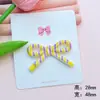 Accesorios Acrílicos DIY de Lazo a Cuadros para Funda de Teléfono, Hebilla de Zapato, Parche de Flor para Zapato, Pasador, Material para Accesorios de Cabello