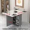 Mesa de Comedor Plegable para el Hogar Apartamento Pequeño Móvil con Ruedas Rectangular Ultradelgada Multifuncional Restaurante Dormitorio Mesa para Comer