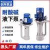 Bomba subacuática vertical personalizada Transcend Engineering, resistente a ácidos y álcalis, fabricada con polipropileno fluoroplástico.