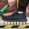 Sapatos de Proteção para Trabalho Masculino, Anti-Esmagamento, Anti-Perfuração, Anti-Odor, Respiráveis, Isolamento para Eletricista 6Kv, Leves, Sapatos de Segurança para Trabalho