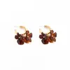 Pendientes de Flor Estilo Maillard de Aguja de Plata, Diseño Retro de Nicho, Dulces, Modernos, Personalizados, Pendientes de Lujo Ligero