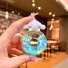 Figurilla Creativa de Acrílico Rellena de Aceite Sanrio Kuromi Adorno de Botella de Deriva Luminosa Accesorios Colgantes Venta al por Mayor