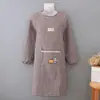 Delantal de cocina para el hogar, de manga larga, diseño lindo, adecuado para otoño e invierno, impermeable, para trabajar en restaurantes o catering, y como prenda protectora para la cintura, para adultos