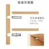 Suporte de Parafuso para Divisória de Guarda-Roupa Suporte de Madeira Móvel para Sapateira Suporte de Placa Deslizante em Forma de 7 Acessórios de Ferragens para Móveis