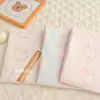 [Gatinho Nuvem Gentil] Calendário Coreano de 20 Contagens Algodão Liso Riscado Roupas Infantis Bolsas de Sofá para Animais de Estimação Feitas à Mão