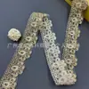 Acessórios Étnicos Dai Huwei Renda Dourada 3,5CM Corda de Osso Código de Barras Roupas Infantis Acessórios Hanfu
