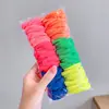 Elástico de Cabelo Colorido Gradiente Sem Costura Estilo K Anel Colorido para Cabelo Infantil Anel de Toalha de Alta Elasticidade Corda de Cabeça Colorida Doce Básica