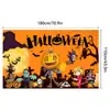 Nuevo Halloween transfronterizo suministros de decoración ambiente de fiesta escena accesorios para fotos bandera fondo banner de Halloween