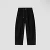 Alta QualidadePrimavera Novo Estilo Levemente Curvado Solto Reto Calça Casual Perna Larga Versátil Moda Calças Tamanho Grande Masculino
