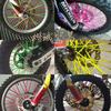 Vehículo todoterreno Motocicleta Fundas para radios de rueda Plástico Fundas de colores Fundas para radios Bujes de rueda Fundas para radios Varios estilos
