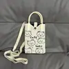 Bolso de Teléfono Móvil a Cuadros para Mujer Bolso Cruzado de Hombro Pequeño Lindo Ligero Bolso Tejido Bolso de Punto