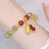 Nova pulseira Coelho de Jade estilo chinês para mulheres design de nicho ins pulseira de estudante de alto nível namoradas antigo aniversário