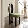 Cadeira de Jantar Italiana Preta Cadeira de Maquiagem Pantone Cadeira de Luxo Leve Banqueta de Maquiagem Cadeira de Mesa de Jantar de Designer