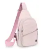 Bolso de Pecho Urbano Simple Transfronterizo para Mujer Gran Capacidad Multicapa Versátil Bolso de Hombro Tela de Nylon Lavada Bolso Cruzado Casual