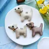 Tecido Xadrez Coreano Cor Pura Sino Cachorro Acessórios de Joias DIY Broche Clipe de Bico de Pato Chaveiro Acessórios para Roupas Sapatos