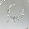 Pulsera de Mariposa Amor Flor Otoño Nueva Pulsera de Cristal de Mariposa para Mujer, Diseño de Nicho, Estilo Ins, Joyería de Pulsera para Estudiante de Alta Gama