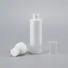 Tampa protetora branca à prova de poeira de PET para frasco spray, frasco spray de névoa fina portátil, frasco de plástico para dispensar água cosmética e desinfetante