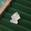 Popular Collar de Chalcedonia Blanca de Alta Calidad con Cachorro y Gato Mariposa de Xiaohongshu, Anillo de Gato, Colgante 3D de Ágata, Colgante de Jade