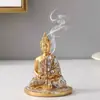 Novo produto transfronteiriço: Artesanato em Resina de Castiçais de Buda, Decorações para Mesa de Casa, Estátuas de Buda e Enfeites de Hall de Entrada