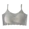Sujetador sin costuras personalizado para niñas con tirantes, estilo push-up, sin varillas, top tipo camiseta de poliéster cómodo y transpirable, ropa interior para estudiantes