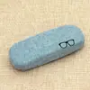 Caixa de óculos de linho Spot retro pequeno fresco simples óculos de leitura ópticos também armazenamento de óculos caixa de ferro para impressão
