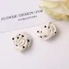 Tela francesa suave y perezosa, lunares, capullo de rosa, DIY, estilo coreano, accesorios para el cabello de alta gama, gomas para el cabello, cuerdas para el cabello, accesorios