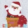Pintura de diamantes 5D niños caricatura Papá Noel Diamante redondo de cristal diy bordado de diamantes tamaño diamante 18x18
