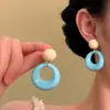 Abertura Carmen~Brincos de Esmalte Colorido Dopamina para Mulheres 2025 Novo Estilo Quente Brincos de Nicho de Alto Padrão