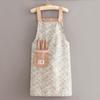 Moda Estilo Coreano Nuevo Algodón Cocina Delantal de Cocina Lindo Resistente al Desgaste Trabajo Catering Especial Mono Manga Larga